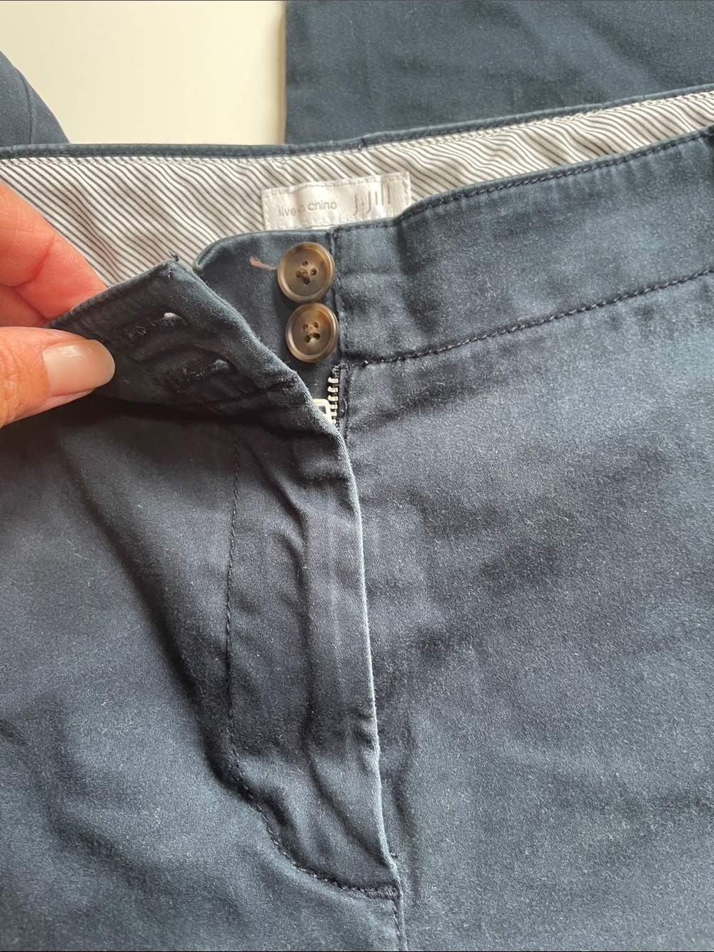J. Jill Wide Leg Pants in Dark Navy - Picture 4 of 6
